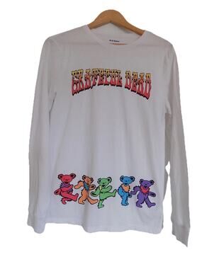 Old Navy Grateful Dead graphic t shirt tee long sleeve size Small